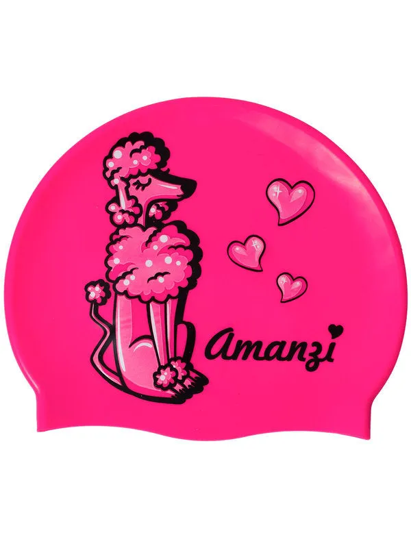 Amanzi Puppy Love Silicone Swim Cap