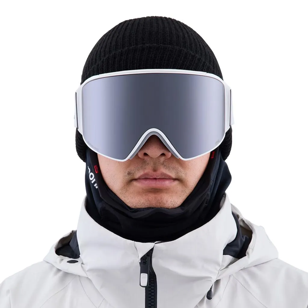 Anon M4 Low Bridge Cylindrical Goggle - White/Sun Onyx