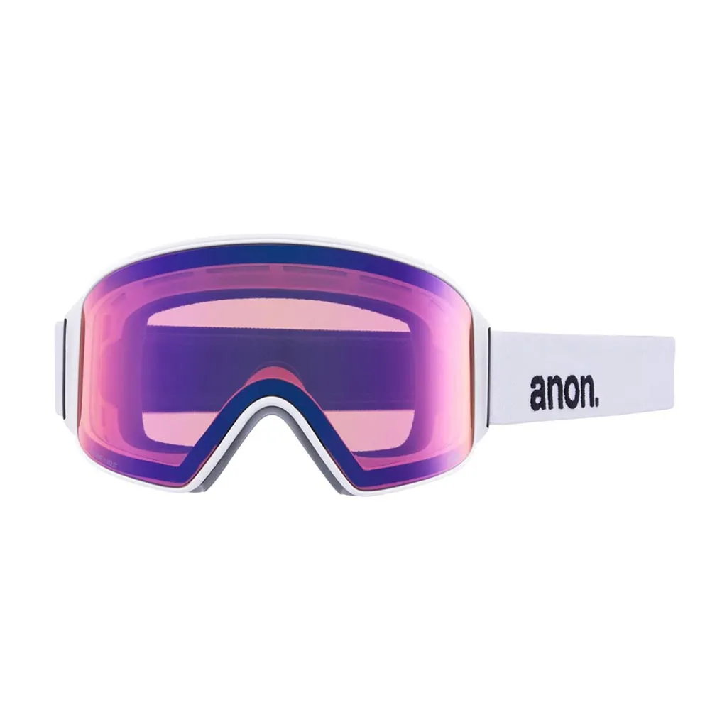 Anon M4 Low Bridge Cylindrical Goggle - White/Sun Onyx