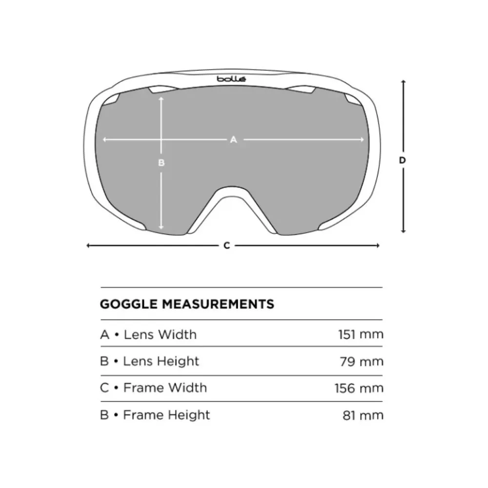 Bolle Royal Ski Goggles, Matte Titanium Sunrise 8 - 14 years