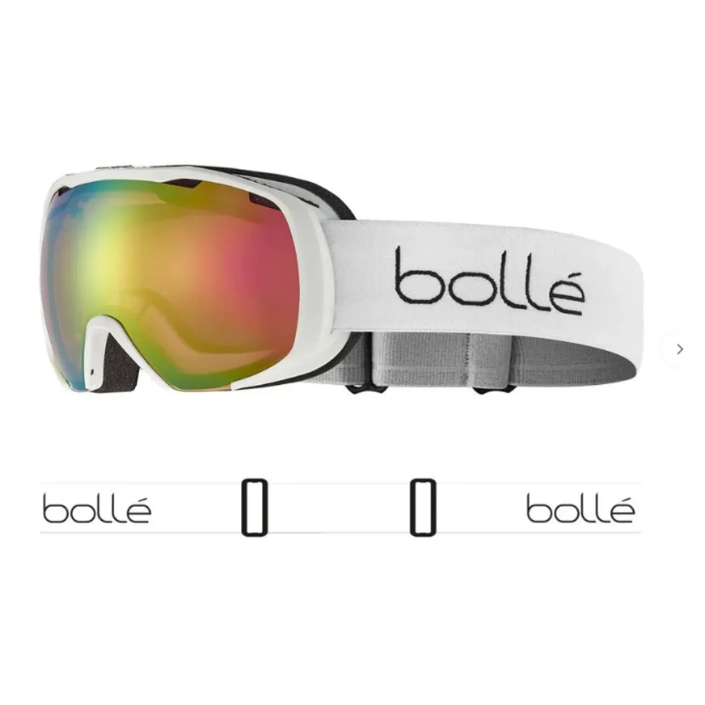 Bolle Royal Ski Goggles, Matte White Rose Gold 8 - 14 years