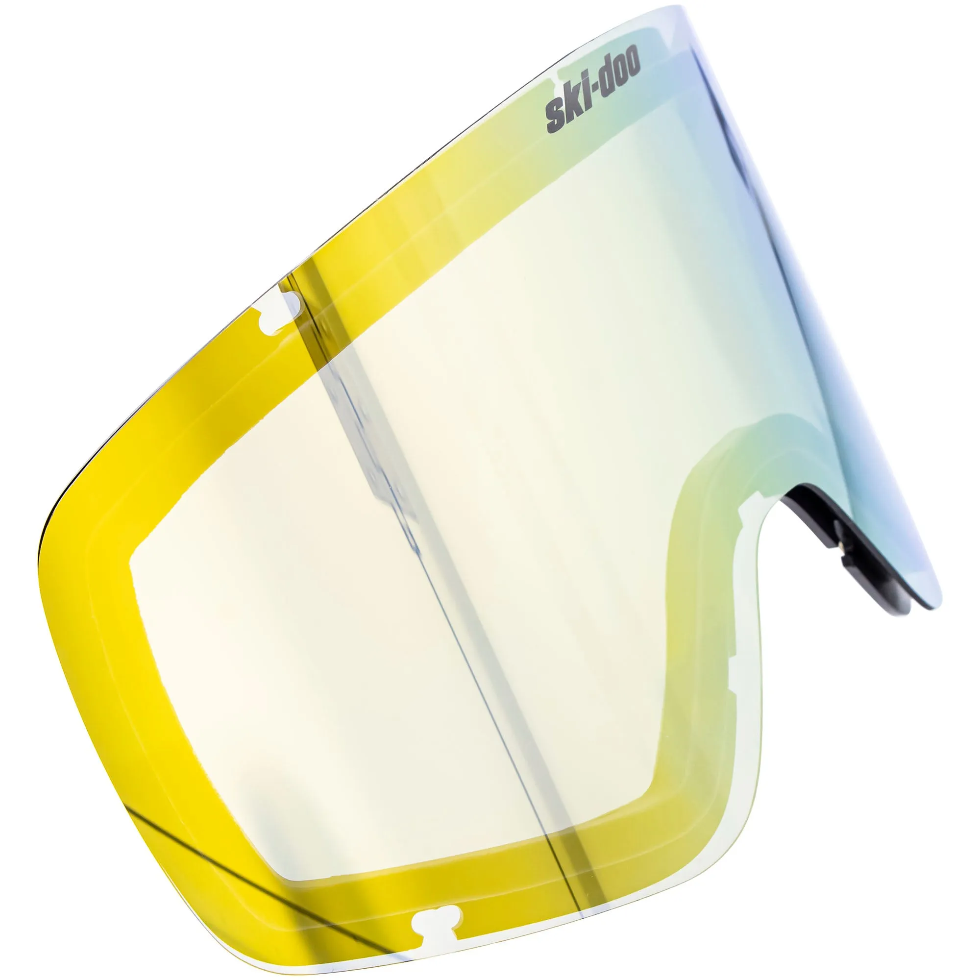 BRP 4486720026 Ski-Doo EDGE Goggles Chromed RPM Replacement Lens UV - Hi-Vis Yellow - One