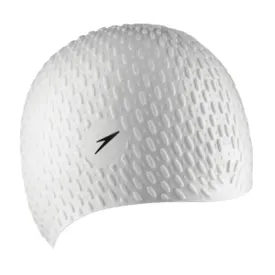 Bubble Swim Cap - White