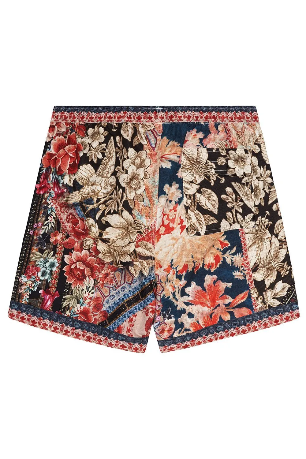 ELASTIC WAIST BOARDSHORT MEADOW HE WROTE