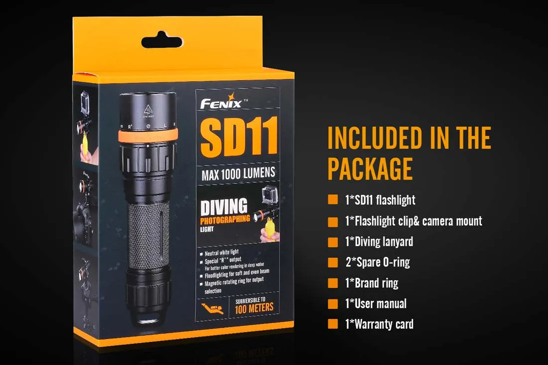 Fenix SD11 Diving Flashlight - DISCONTINUED