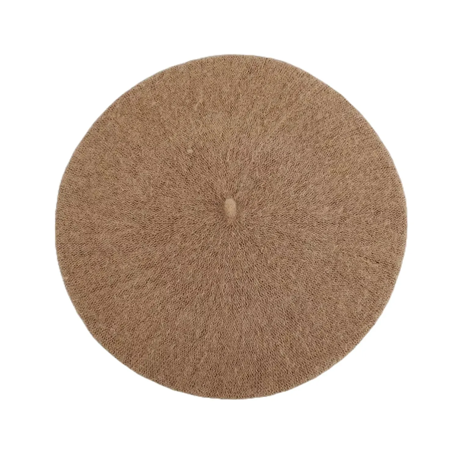 FLOOF Wool Beret in Camel