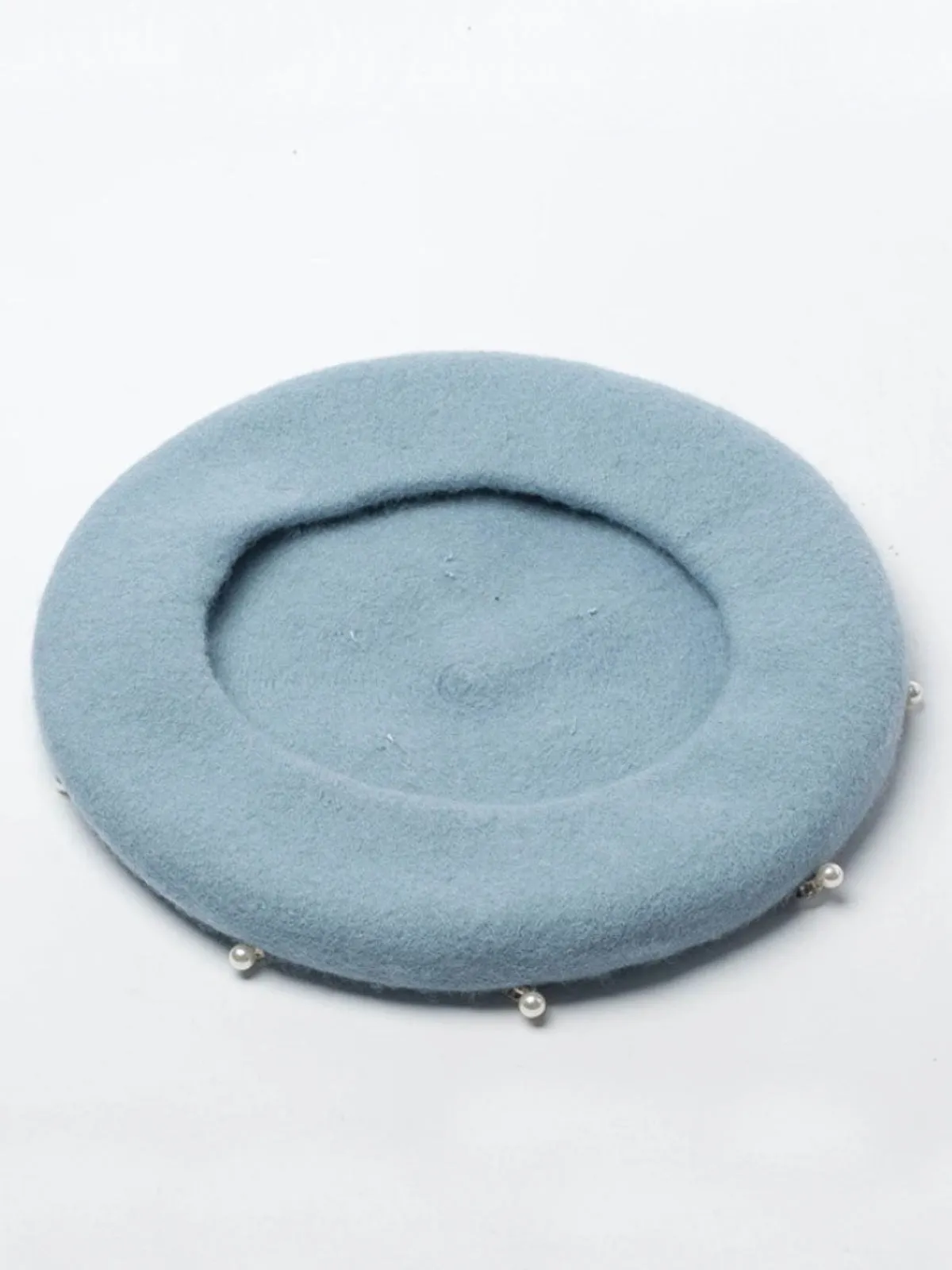 Forever Posh Pearl Beads Wool Beret