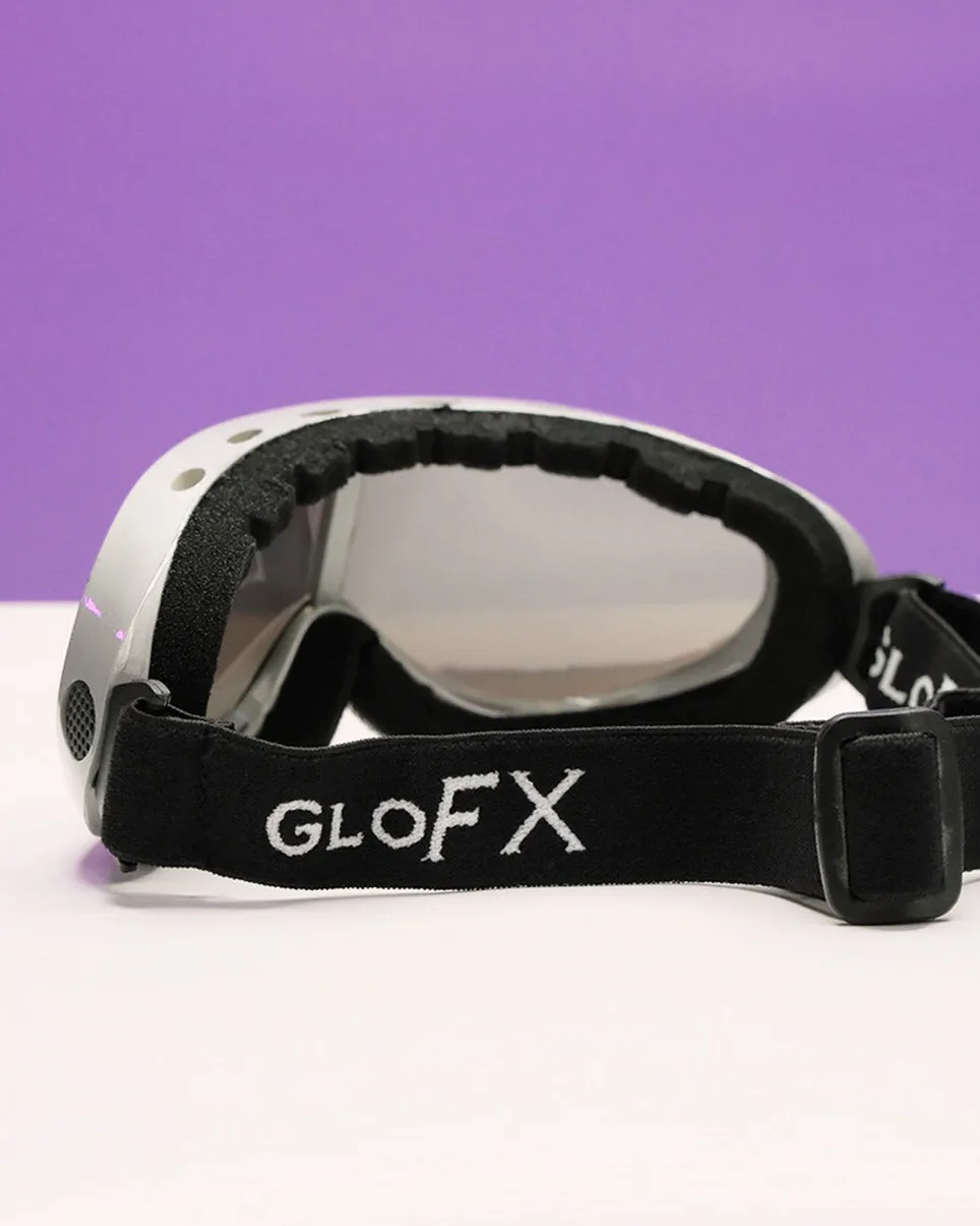 GloFX Silver Diffraction Ski Goggles - Silver Mirror