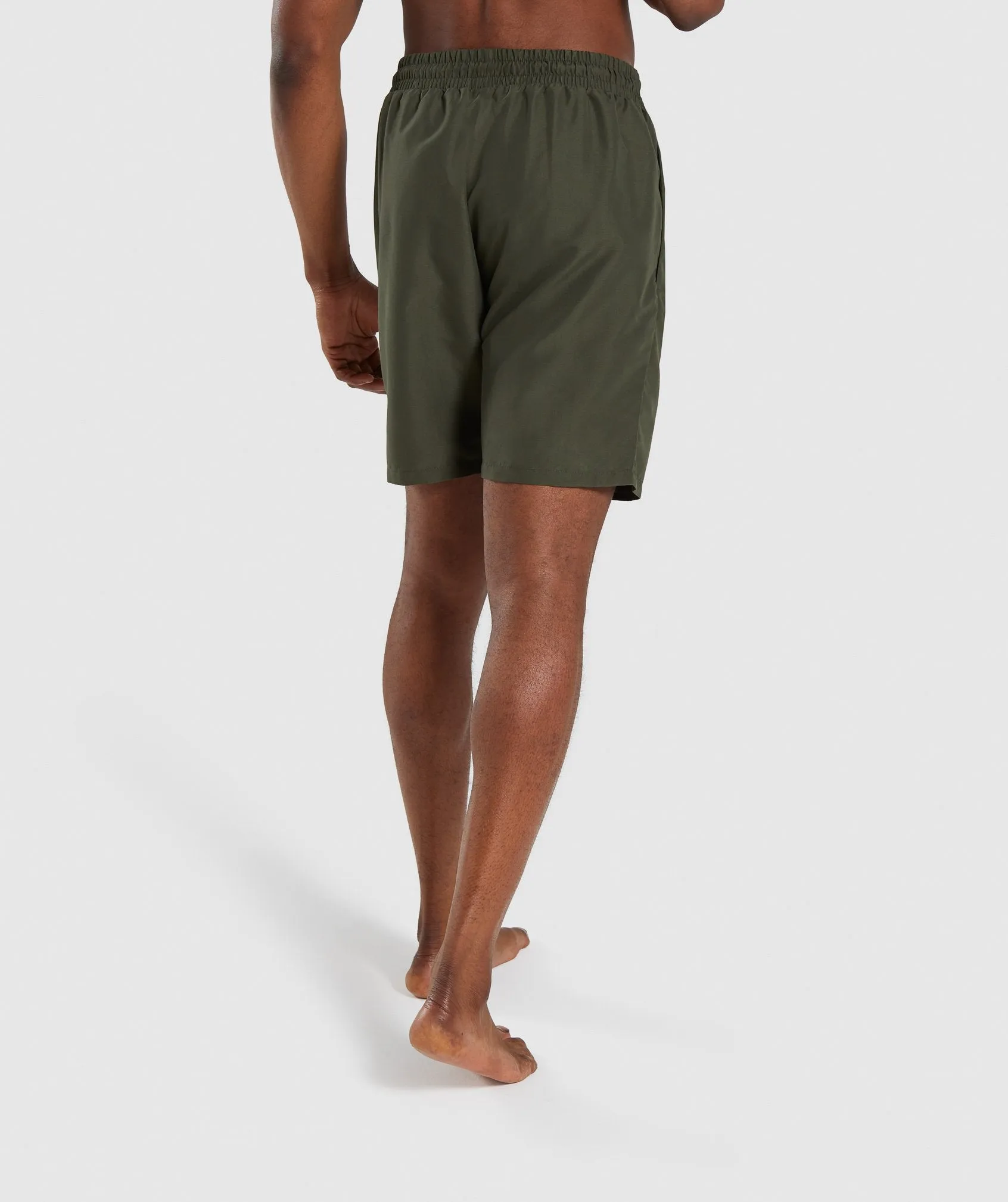 Gymshark Oversized Logo Board Shorts - Green