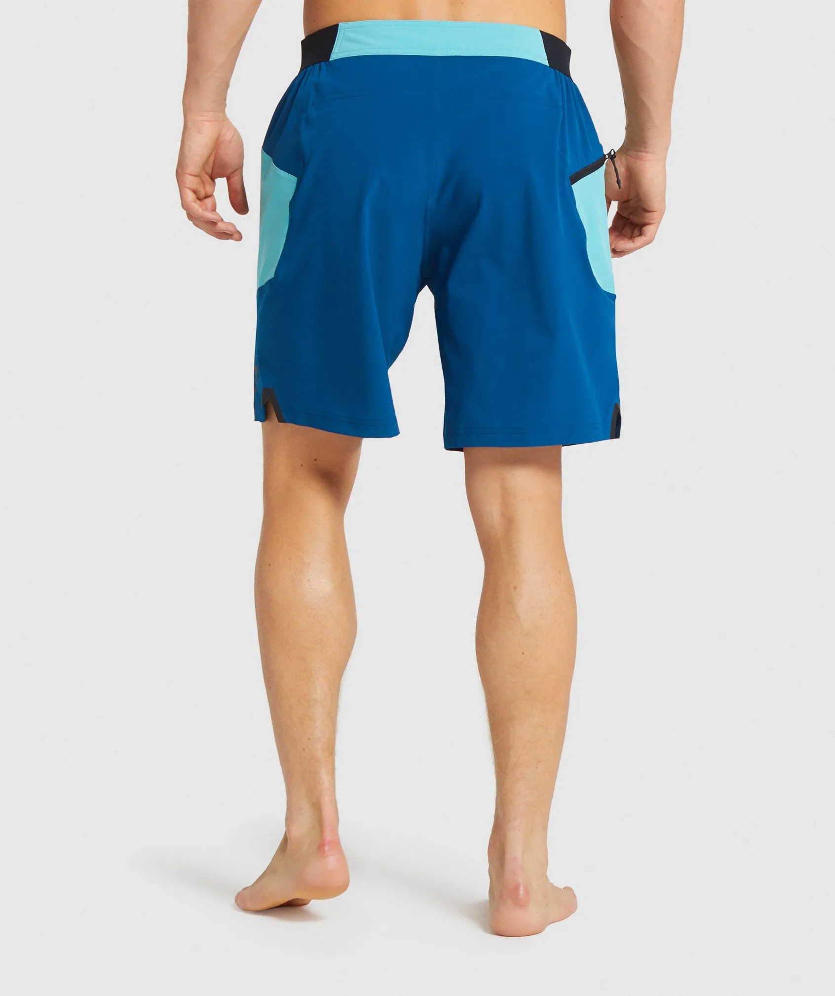 Gymshark Swim Board Shorts - Aqua Green/Petrol Blue