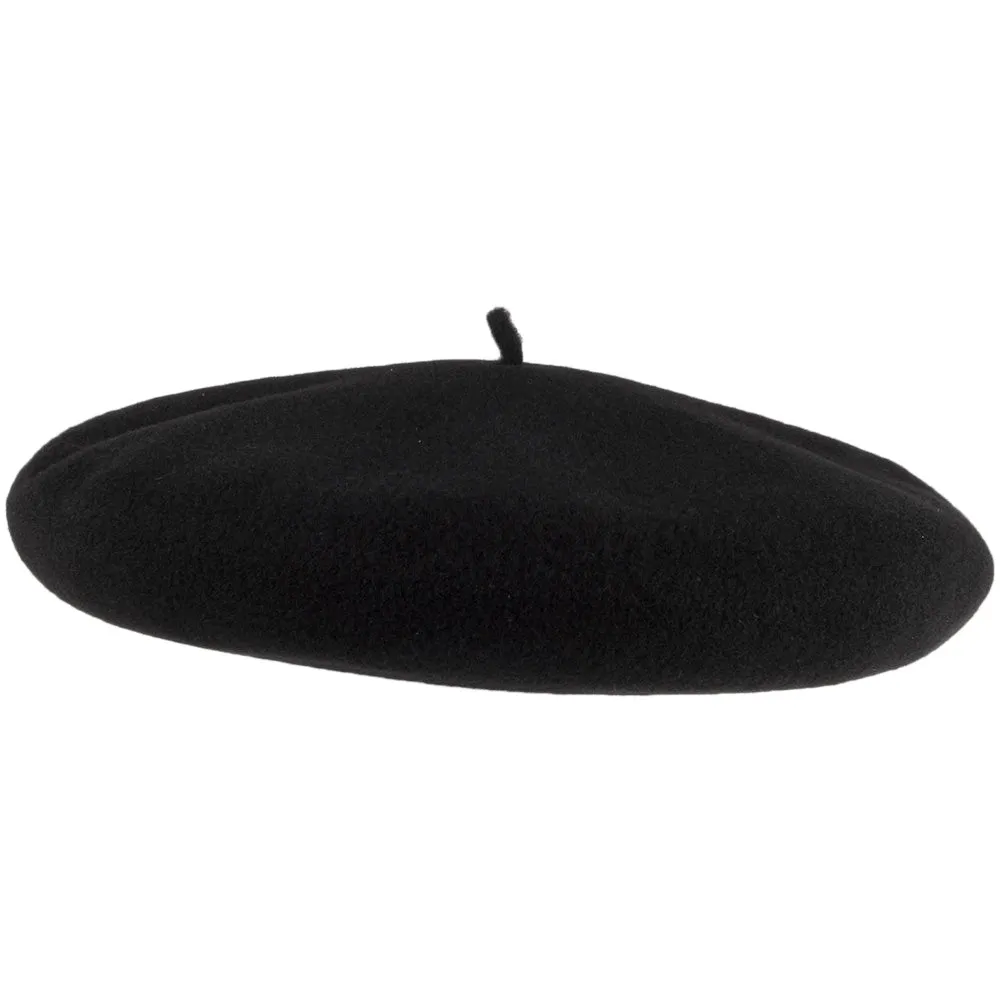 Héritage par Laulhère Campan Luxury Merino Wool Beret - Black