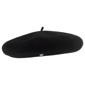 Héritage par Laulhère Campan Luxury Merino Wool Beret - Black