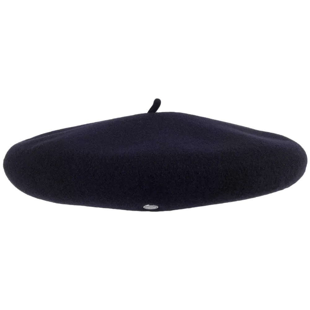 Héritage par Laulhère Campan Luxury Merino Wool Beret - Navy Blue