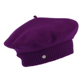 Héritage par Laulhère Hats Parisienne Merino Wool Beret - Plum