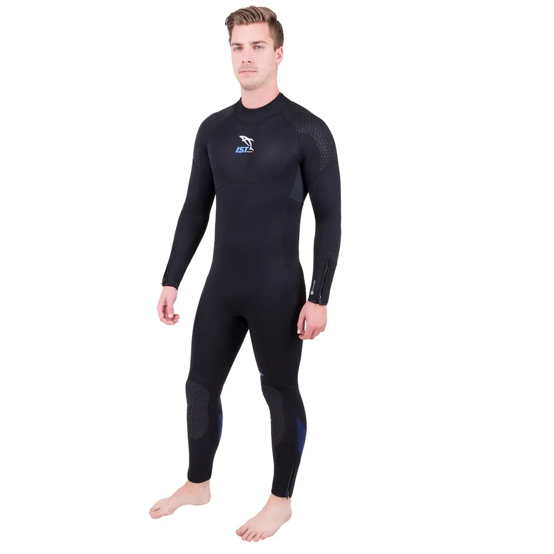 IST 7mm Men's Scuba Diving YKK #5 zips Jumpsuit Full Wetsuit