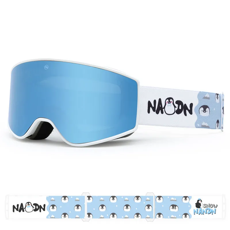 Kids Nandn Unisex Cute Animal Ski Snowboard Goggles