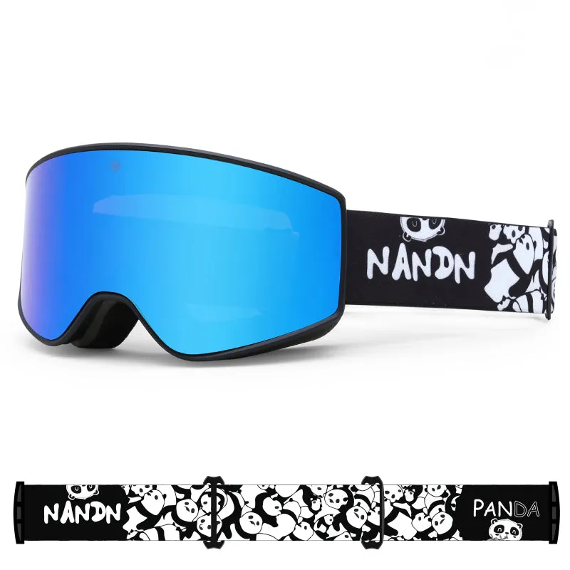 Kids Nandn Unisex Cute Animal Ski Snowboard Goggles