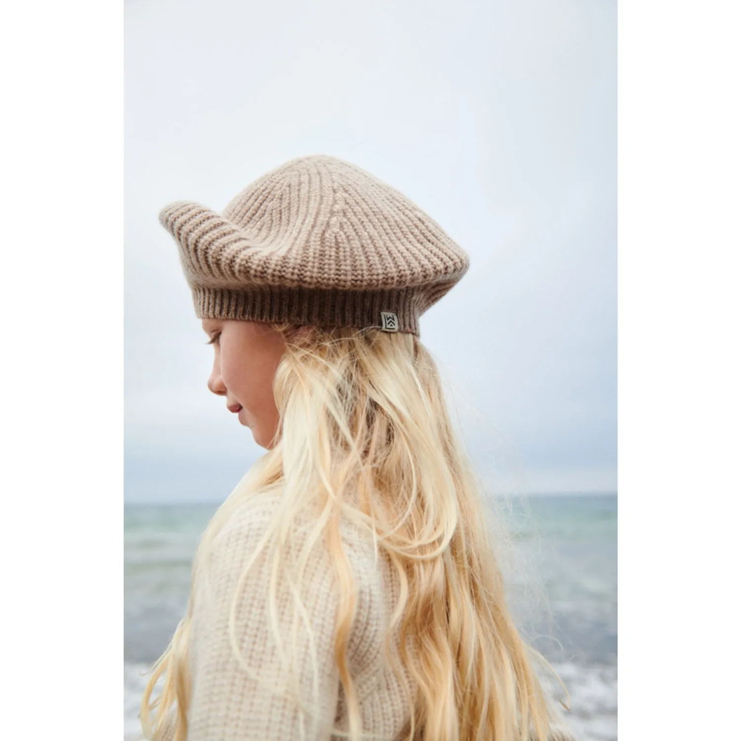 LieWood Oat Melange Borg Beret Hat