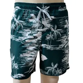 Map 4 Men's Elastic Shorts with Pockets, Quick Dry Board Shorts, Beach Shorts, Swim Trunks, Sportwear