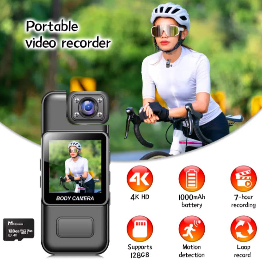 Mini Portable HD Rotatable WiFi Camera With 64GB Memory Card