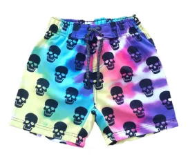 Mish Mish Tie Dye Skulls Board Shorts