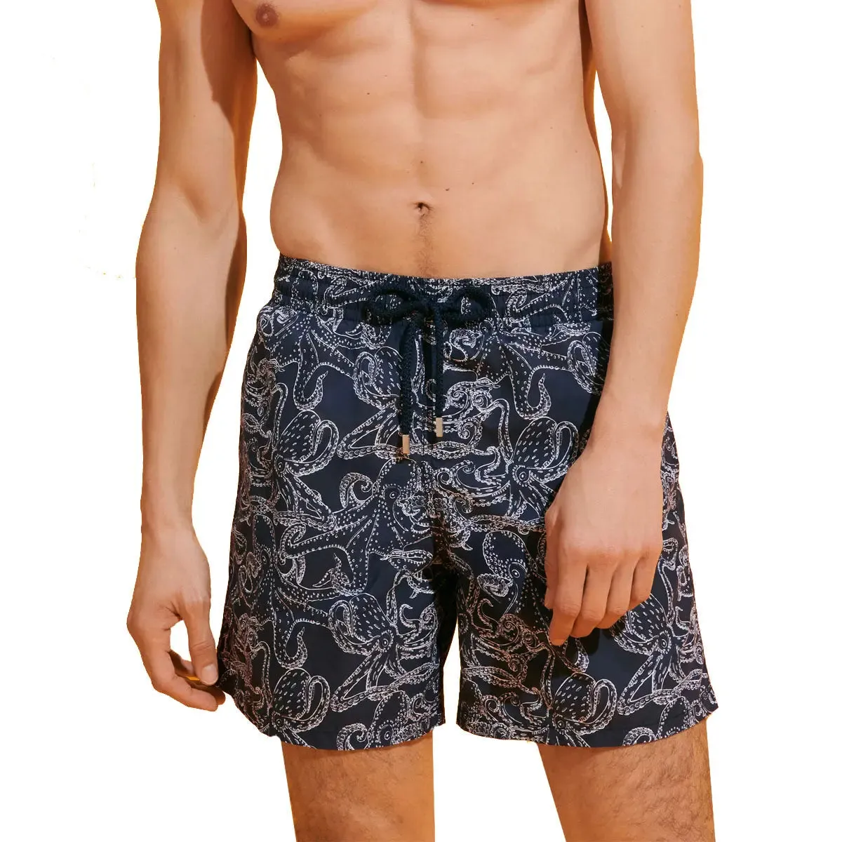 Navy ‘Poulpes Bicolores’ Moorea Swim Shorts