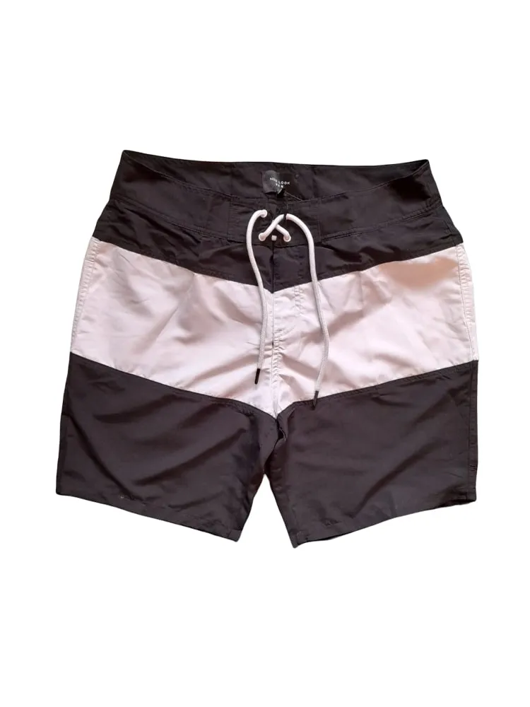 New Look Black Board Mens Swim / Beach Shorts