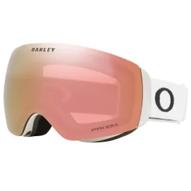 Oakley OO7064-C9 Flight Deck M Snow Ski Goggles Matte White Prizm Rose Gold Lens Anti Fog