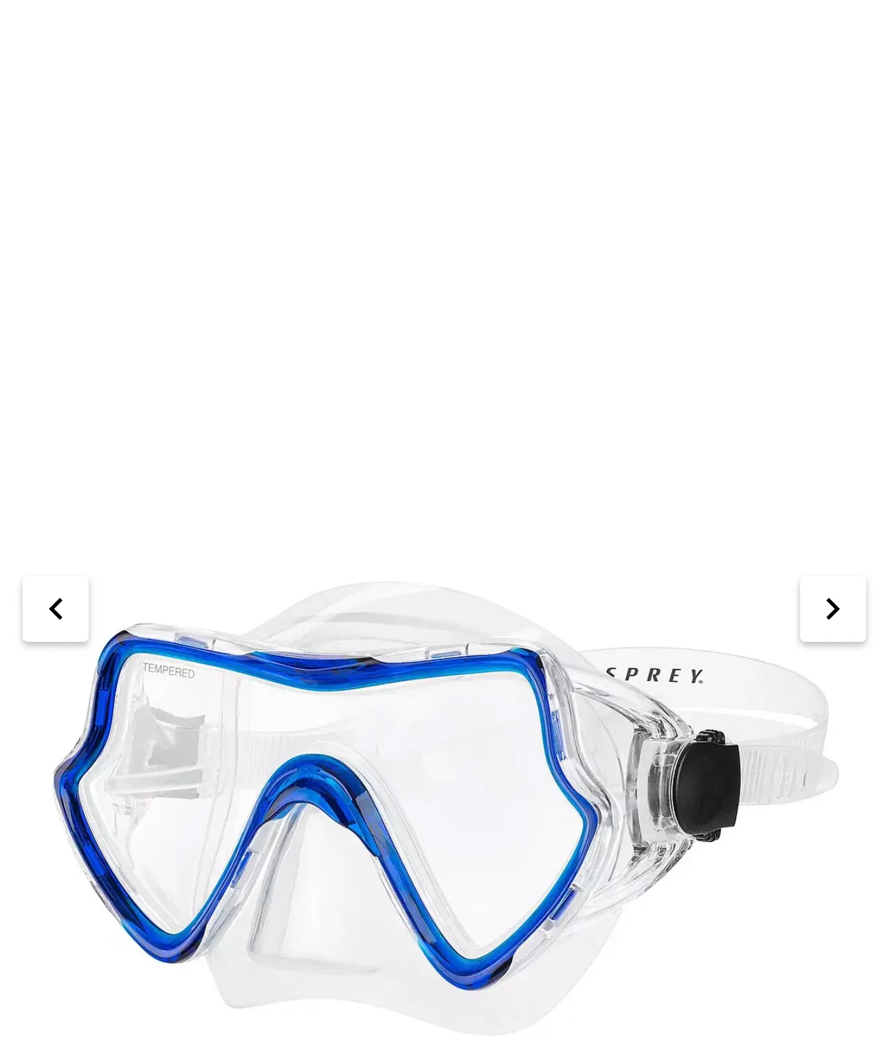 Osprey Adult Single Lens Mask And Snorkel Set - Blue