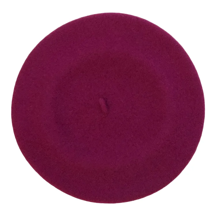 Parkhurst Basque Wool Beret - Glazed Plum