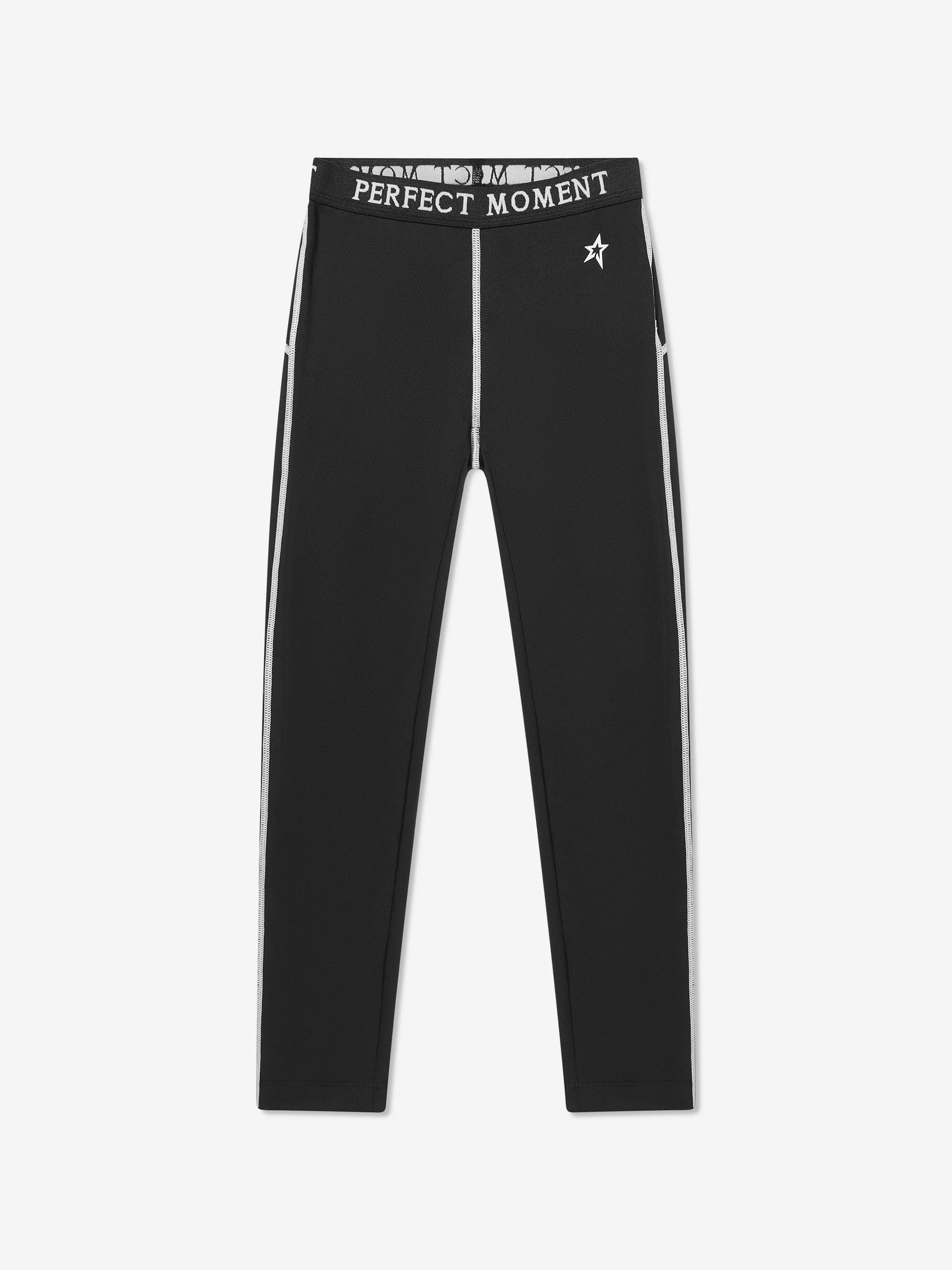 Perfect Moment Kids Thermal Base Layer Leggings in Black