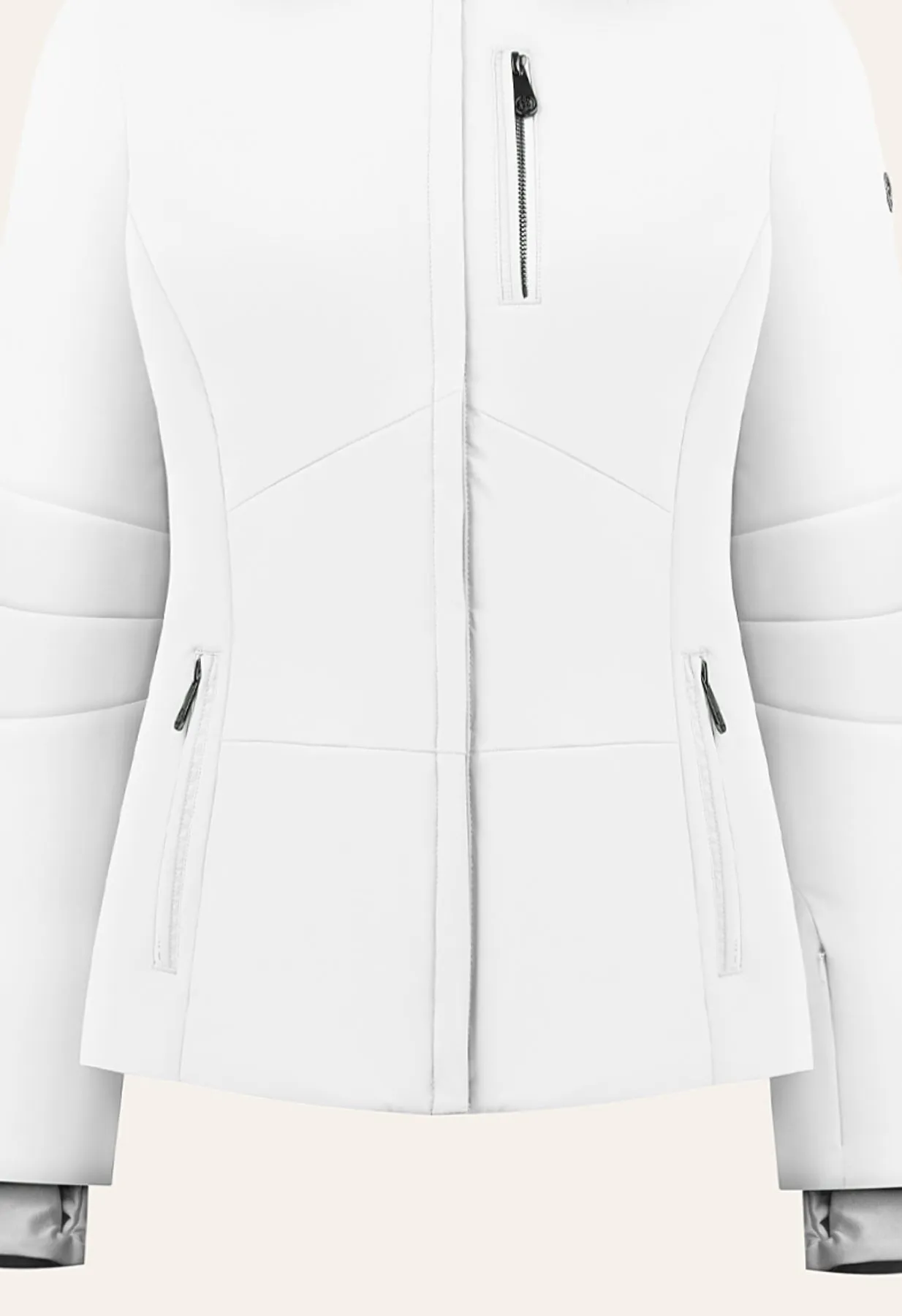 Poivre Blanc W24-0802 Stretch Ski Jacket in White