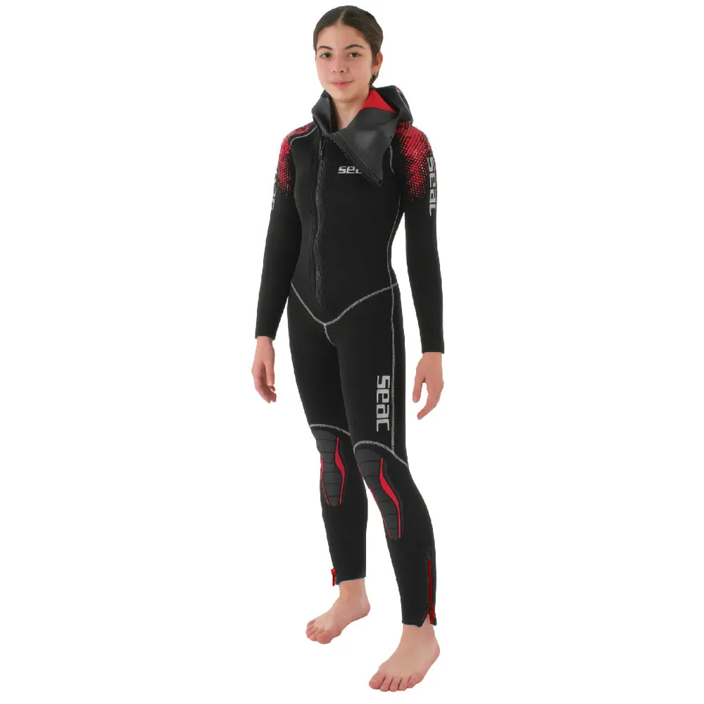 SEAC First 5mm one-Piece Wetsuit with Integrated Hood for Children and Teenegers