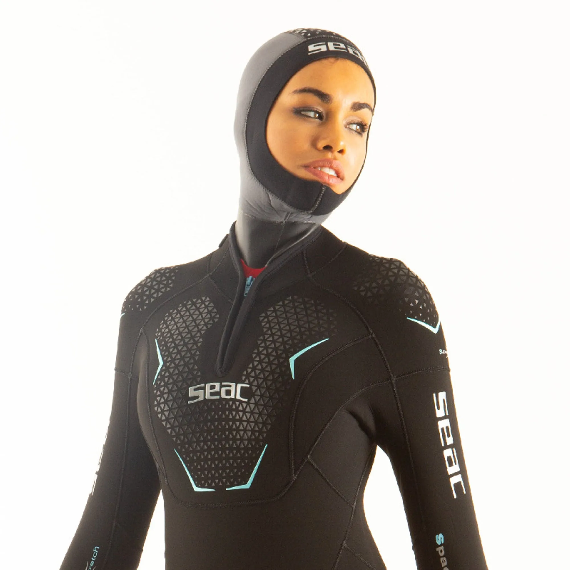 Seac Hoody Lady 2.5mm Neoprene Undervest with Hood for Diving Comfort and Warmth