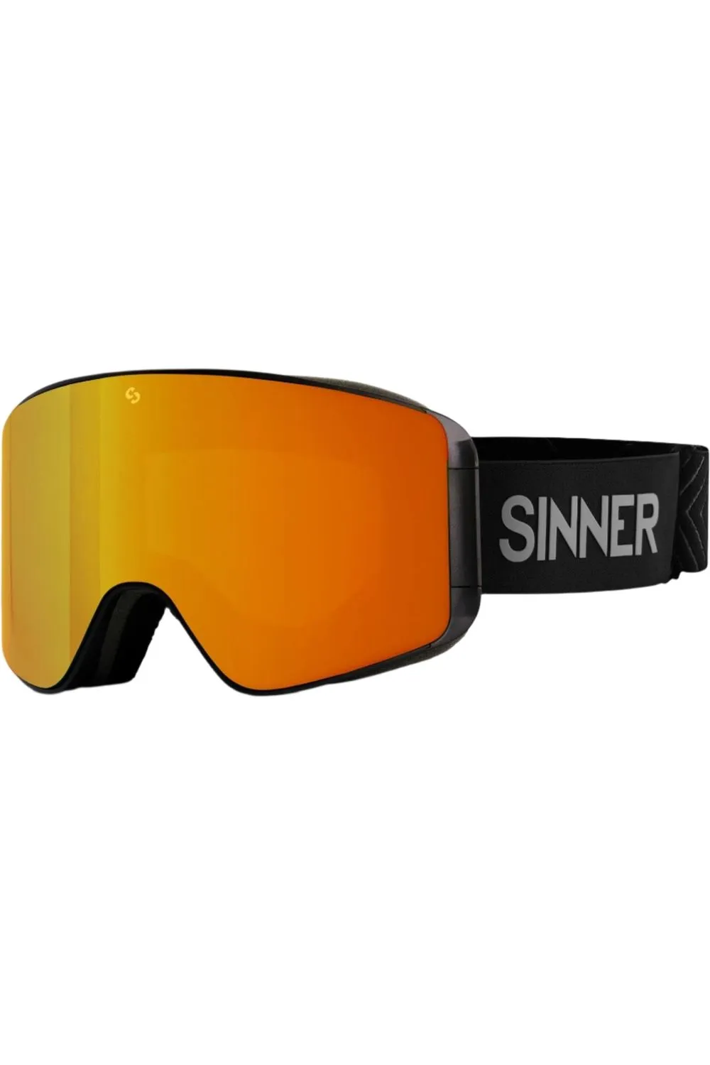 Sinner Aura Goggles Matte Black Orange