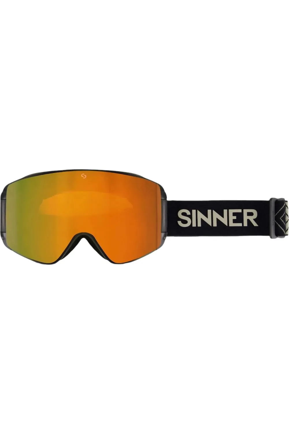 Sinner Aura Goggles Matte Black Orange