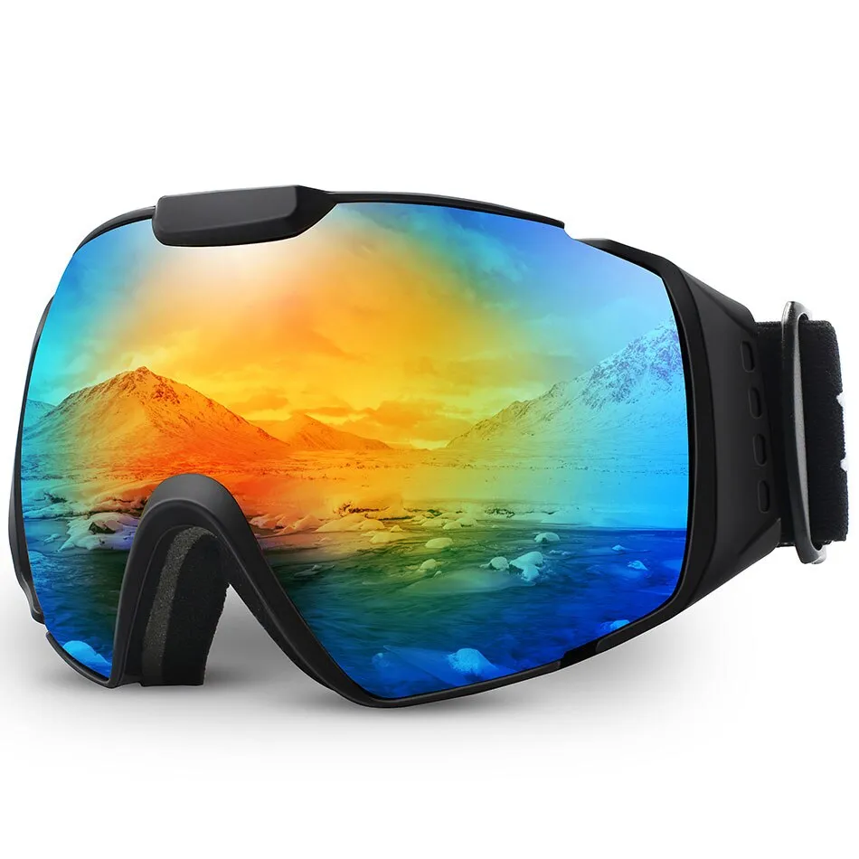 Ski Goggles Anti-Fog Snowboard Skate Spherical Lens