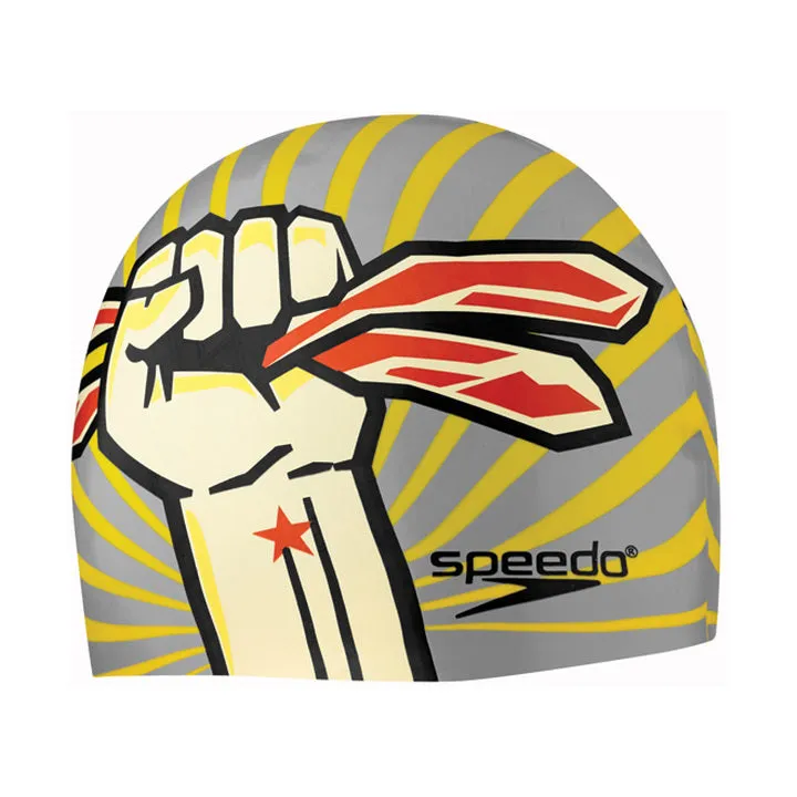 SPEEDO Bacon Power Silicone Swim Cap - Elastomeric Fit (7510167)