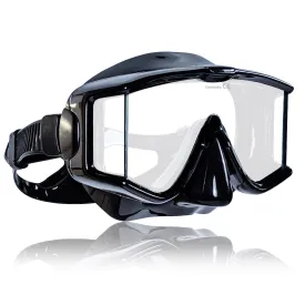 Tilos Panoramic Tru-View 3 Lens Mask for Scuba and Snorkeling