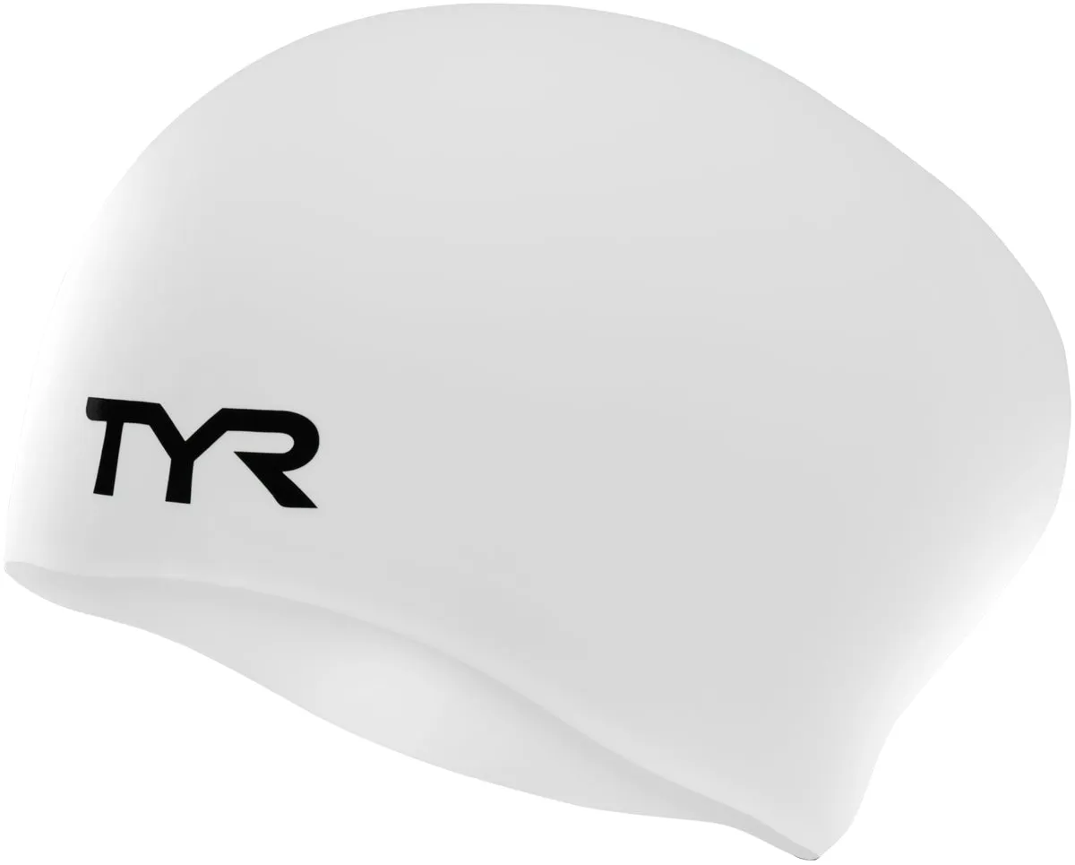 TYR Long Hair Silicone Swim Cap