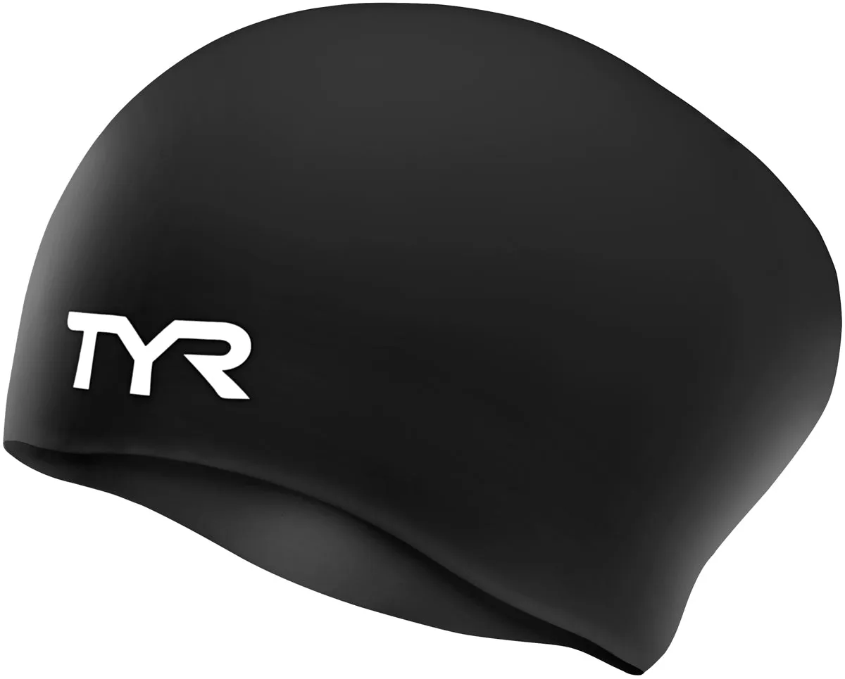 TYR Long Hair Silicone Swim Cap