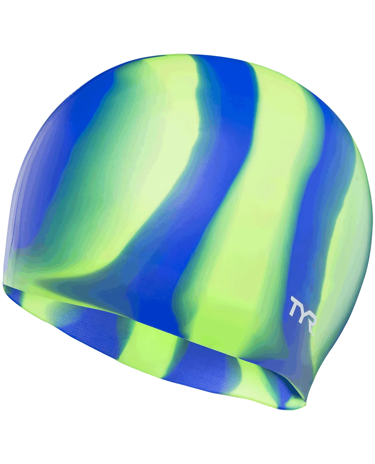 TYR Printed Long Hair Silicone Swim Cap