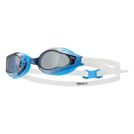 TYR Stealth-X Smoke Blue Performance Goggles