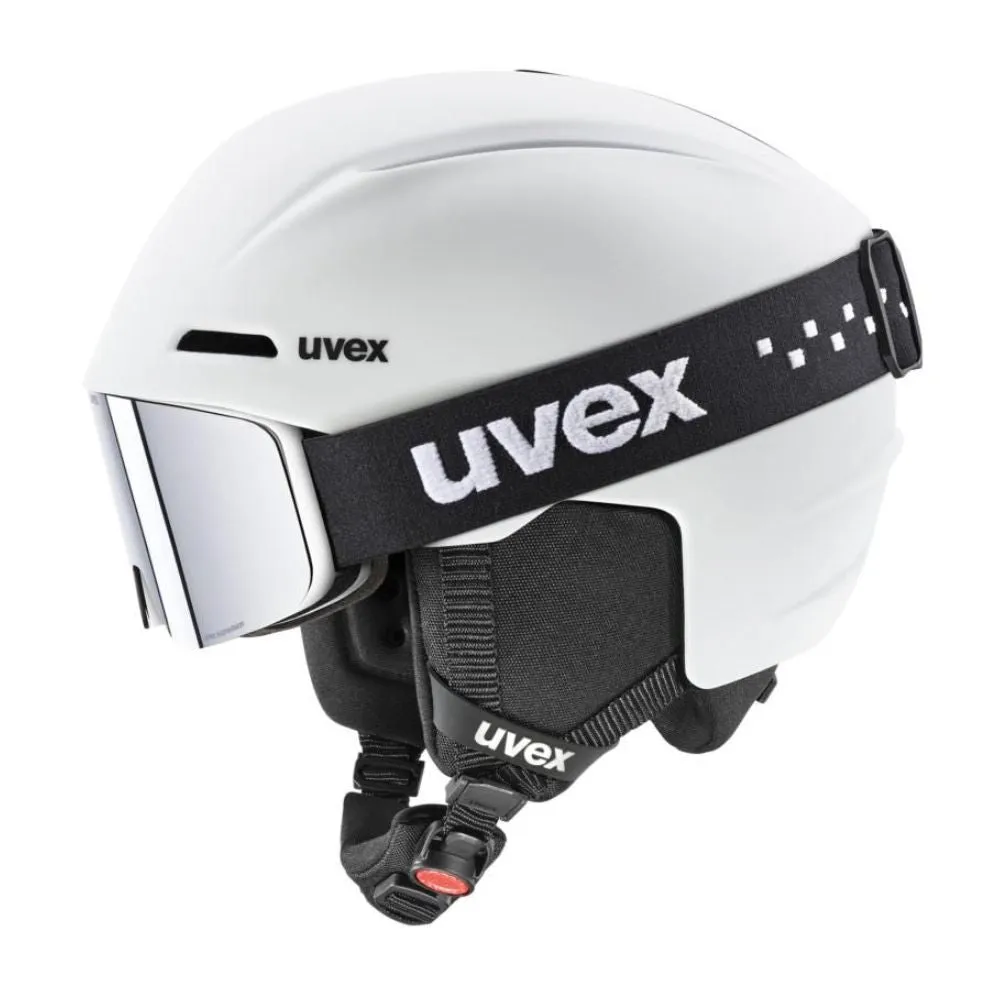 Uvex Viti Ski Helmet and Goggle Set - White Matt 2 sizes