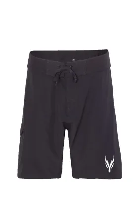 White Dragon Black Board Shorts