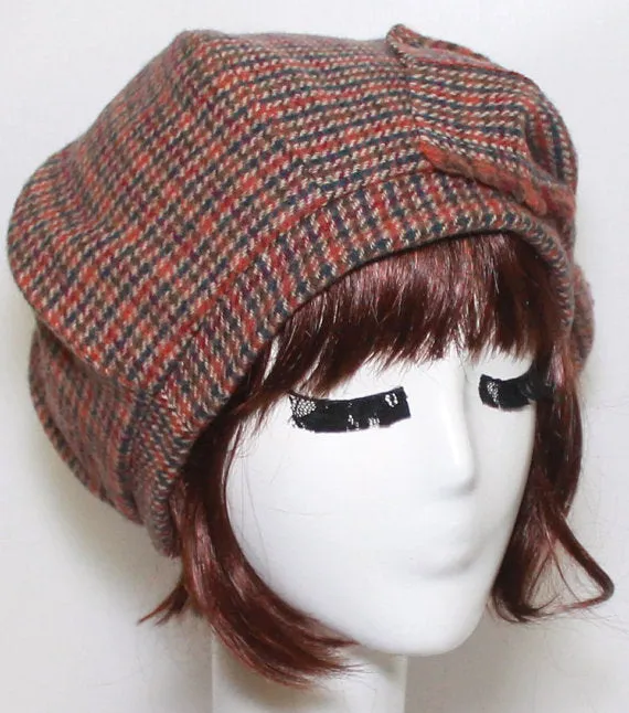 Wool Beret Hat Bow