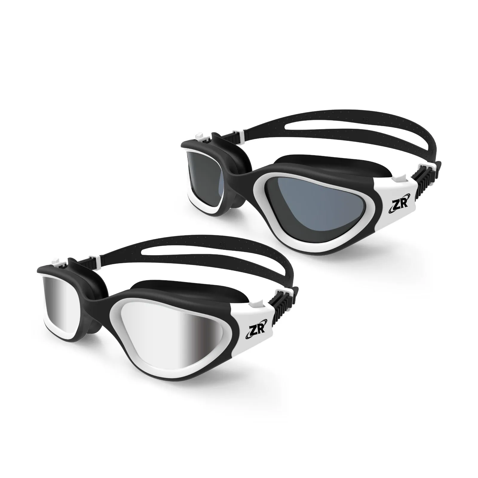 ZIONOR® 2 Packs G1 Polarzied Swim Goggles Anti-fog UV Protection for Men Women