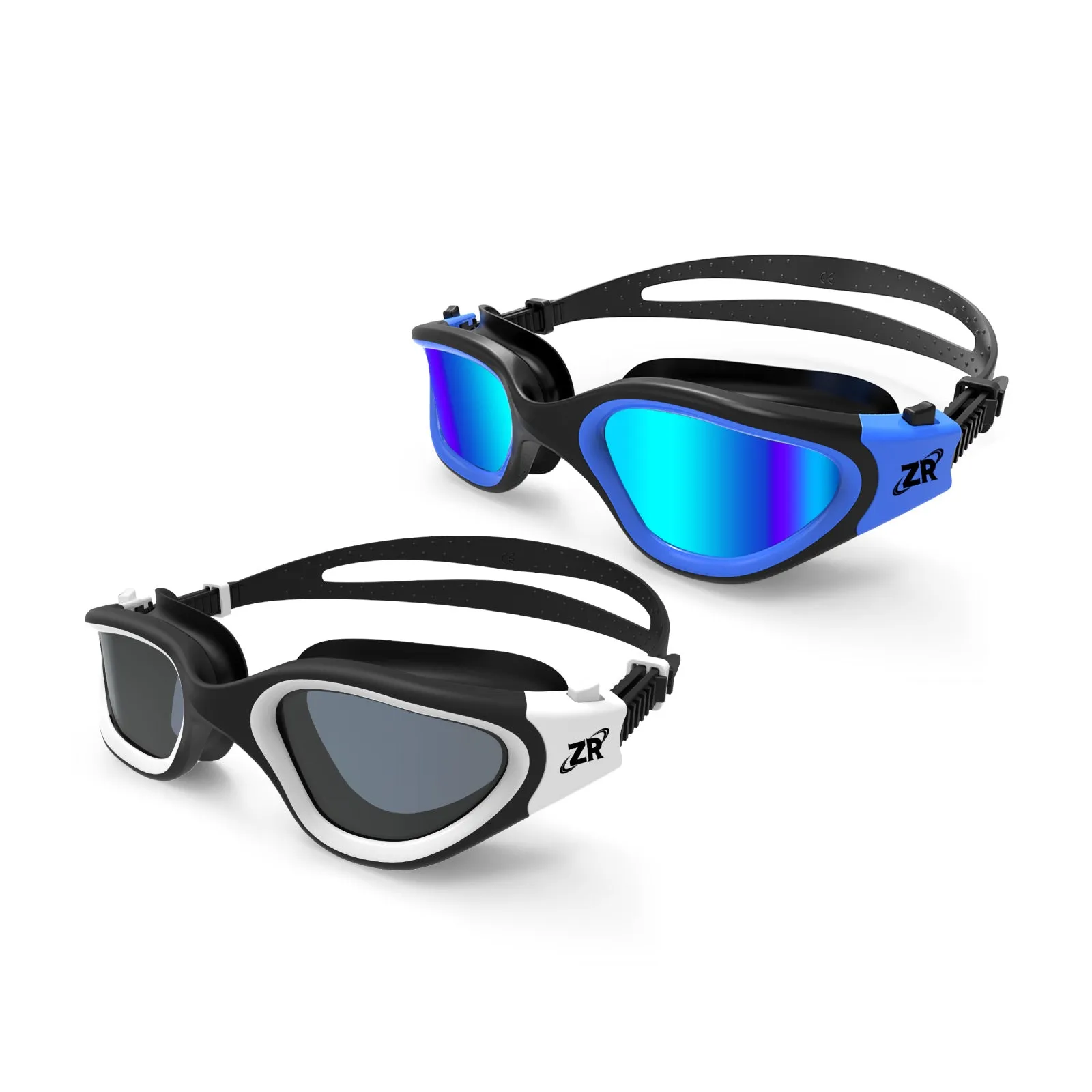 ZIONOR® 2 Packs G1 Polarzied Swim Goggles Anti-fog UV Protection for Men Women