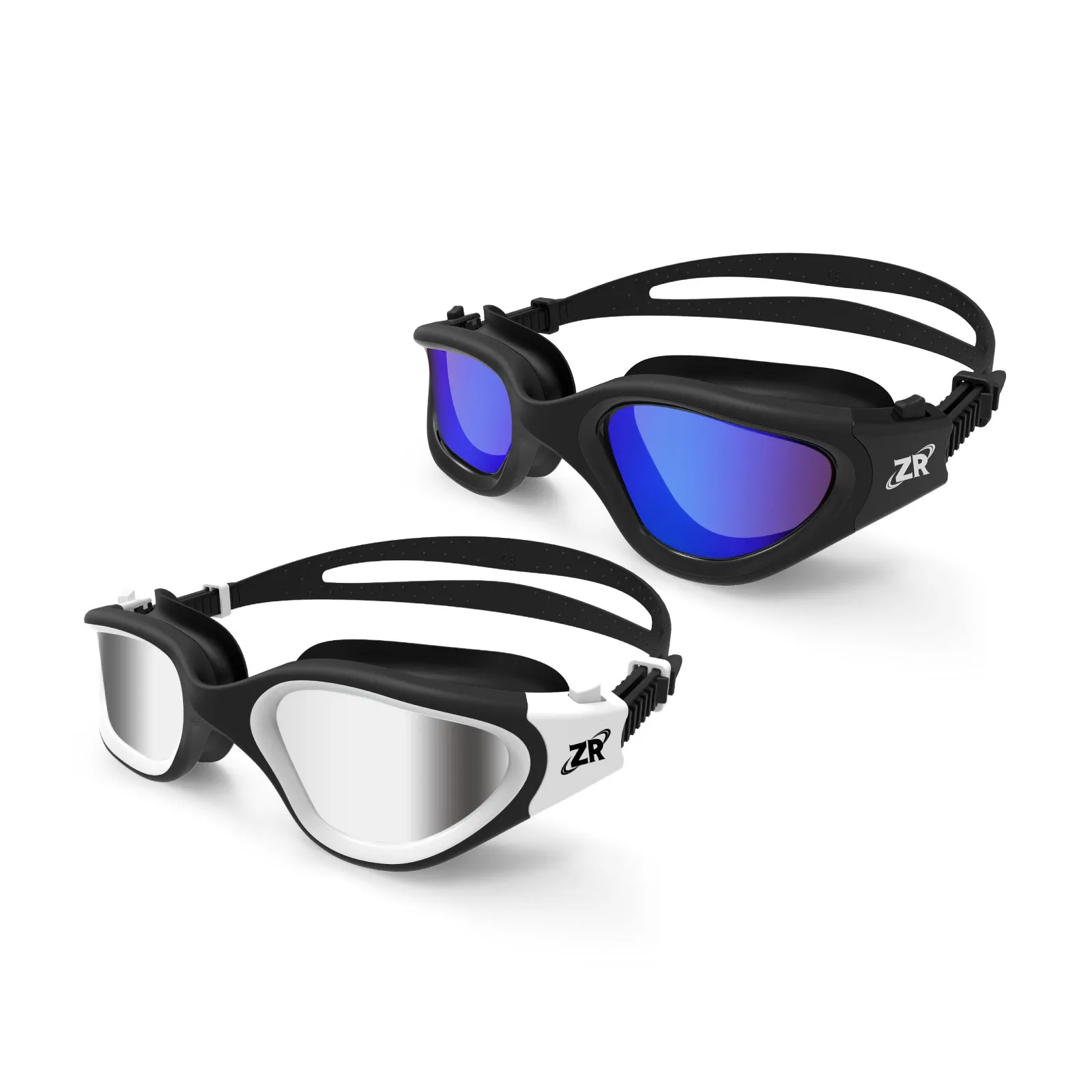 ZIONOR® 2 Packs G1 Polarzied Swim Goggles Anti-fog UV Protection for Men Women