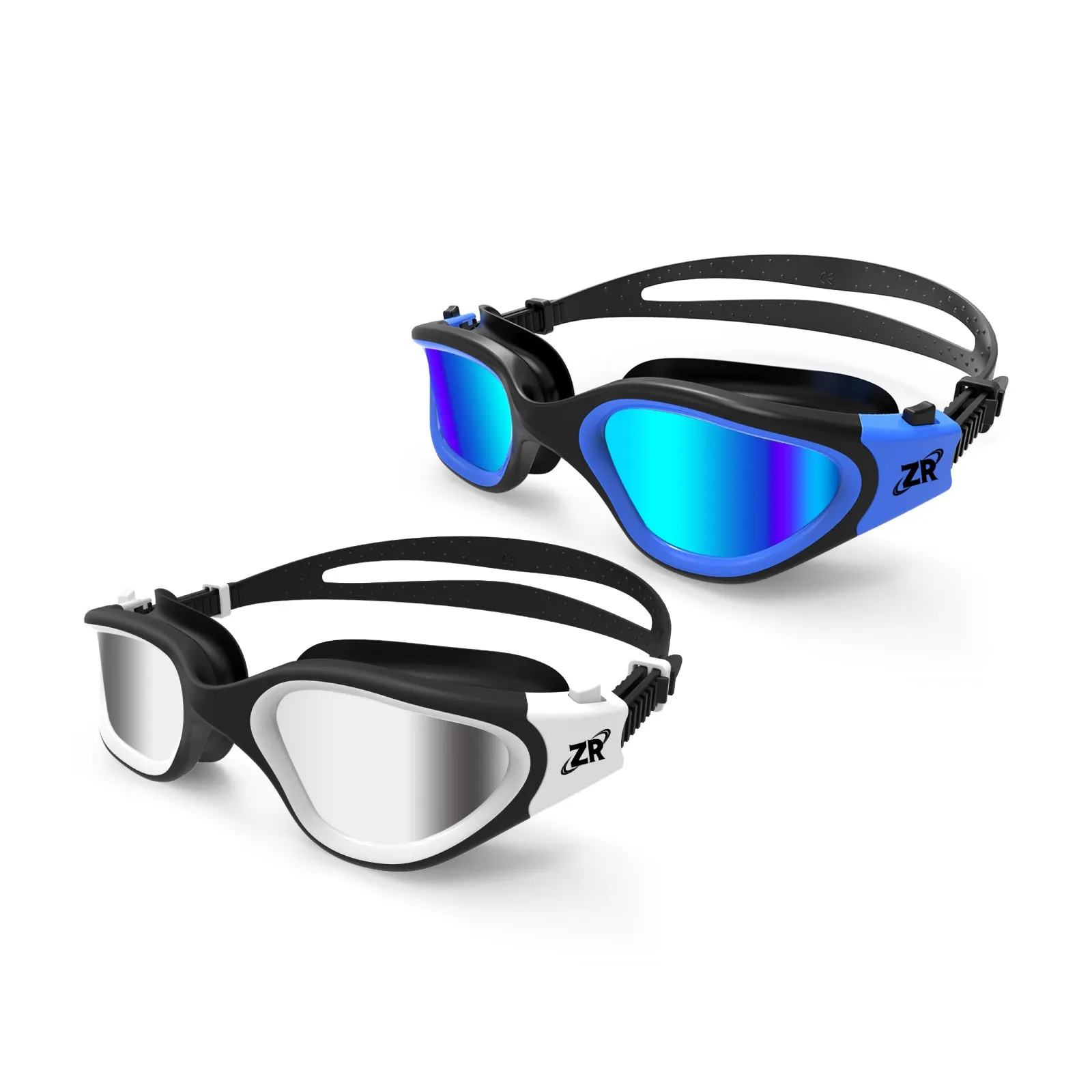 ZIONOR® 2 Packs G1 Polarzied Swim Goggles Anti-fog UV Protection for Men Women